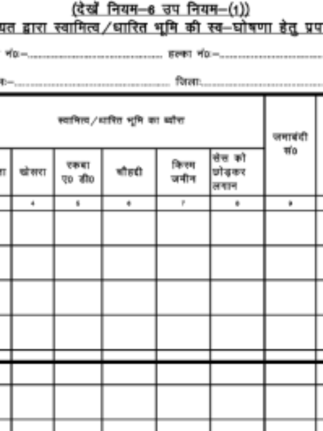 Bihar Land Survey प्रपत्र-2 फार्म क्या है, और इस फार्म मे क्या जानकारी भरनी होती है?